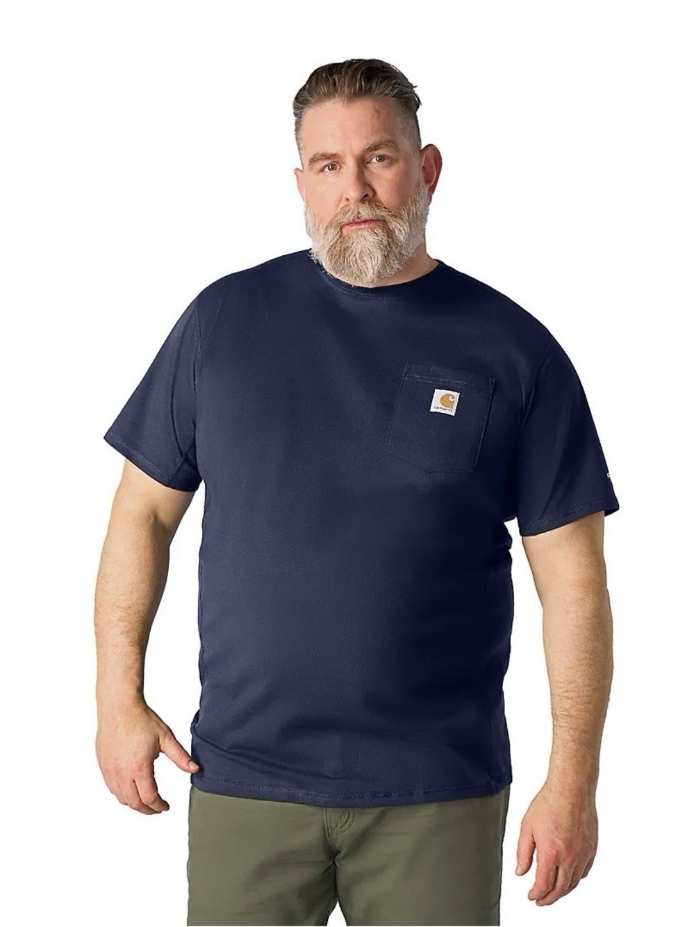 Carhartt Force Navy Pocket Short-Sleeve Work Tee, Size XL, GUC 💪